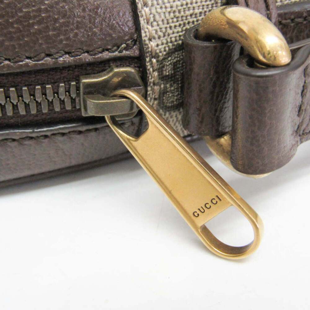 GUCCI Authentic Brown Leather Shoulder Bag - Picture 10 of 14